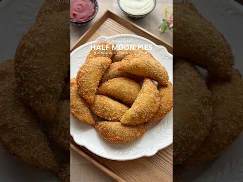 Creamy Cheesy Half Moon pie perfect appetizer for Eid Special #eidspecialrecipe #appetizers #shorts