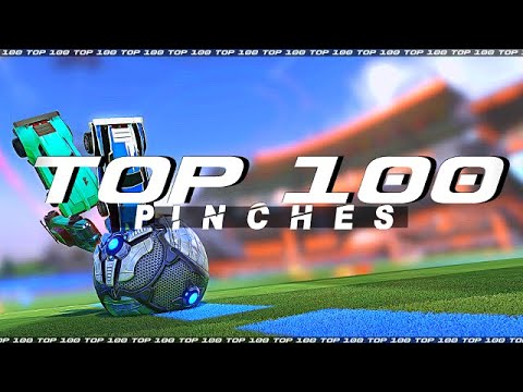 ROCKET LEAGUE TOP 100 PINCHES (TRIPLE PINCH?! BALL GOES BRR ZOOM ZOOM 😲)