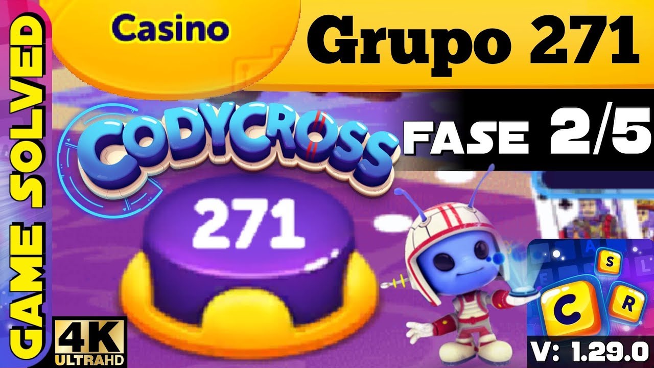 CodyCross - Crucigramas || Casino | Grupo 271 - Fase 2/5