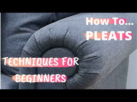 HOW TO UPHOLSTER PLEATS ON A SOFA | PLEATS ON AN ARM | Upholstery for beginners | FaceliftInteriors