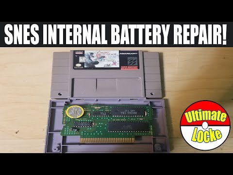 Super Nintendo Cartridge Save Battery Replacement