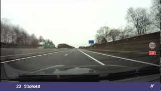 preview picture of video 'Nederland, Assen - Motorway (Autosnelweg) A28 - Zwolle, 85 km, 26 Mar 2011'