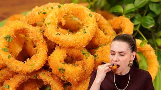 CROCANTE, FÁCIL E BARATO! ANÉIS DE CEBOLA DELICIOSOS!