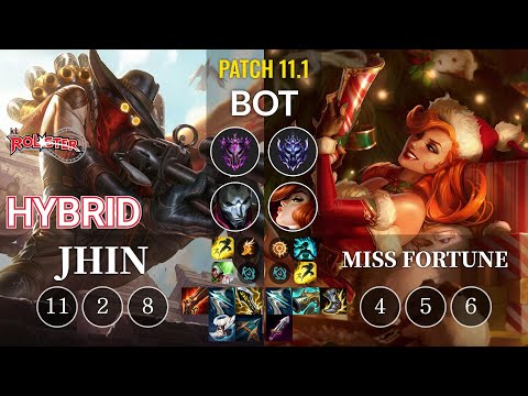 KT HyBriD Jhin vs Miss Fortune Bot - KR Patch 11.1