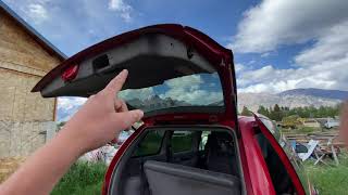 How to open the hatch￼ on a 1996 Dodge caravan without the key￼