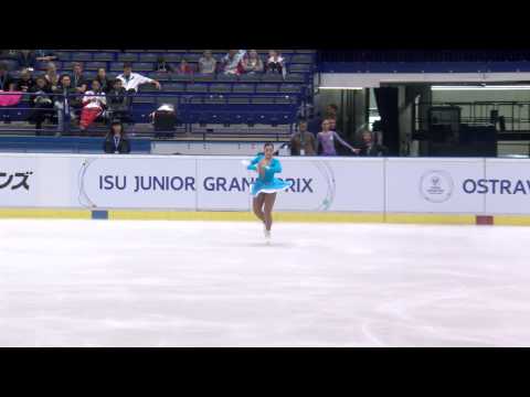ISU 2014 Jr Grand Prix Ostrava Ladies Short Program Aiza MAMBEKOVA KAZ