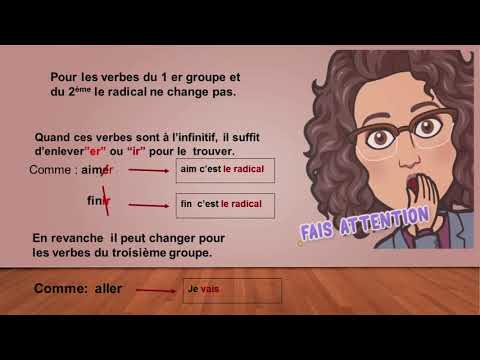 Le radical et les terminaisons des verbes