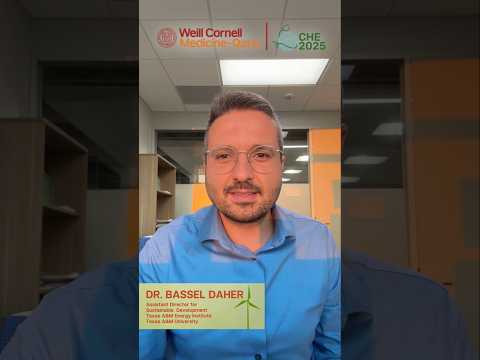 CHE 2025 Doha – Dr. Bassel Daher on Integrating Energy, Food & Health for a Sustainable Future