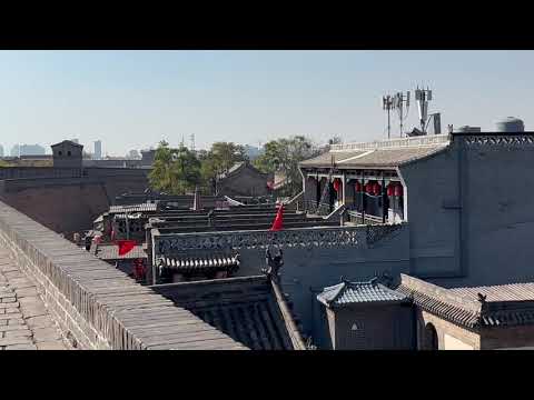 Vislumbre da antiga cidade de PingYaoGuCheng Pingyao, província de Shanxi, China, Patrimônio Mundial da UNESCO