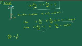 [L28] Beam Theory – 8: Buckling – 3 (Example)