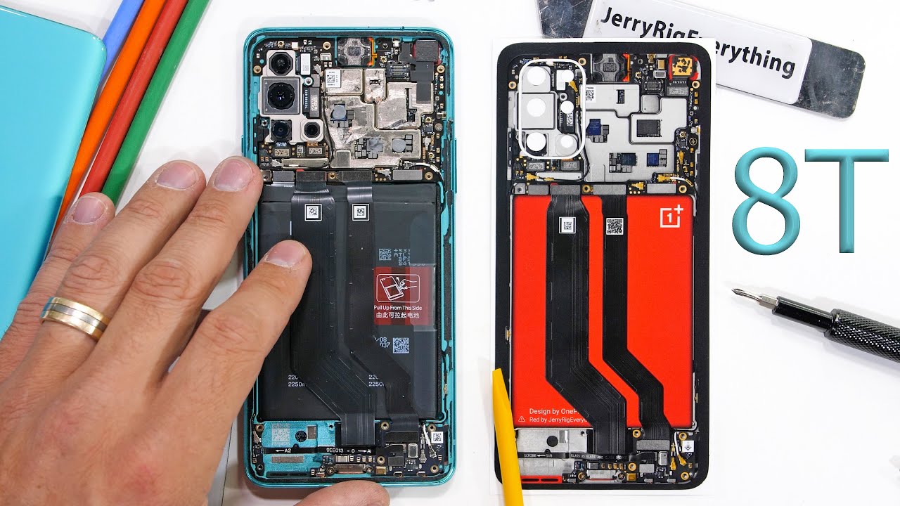 Oneplus 8T Teardown! - Are there really TWO batteries?