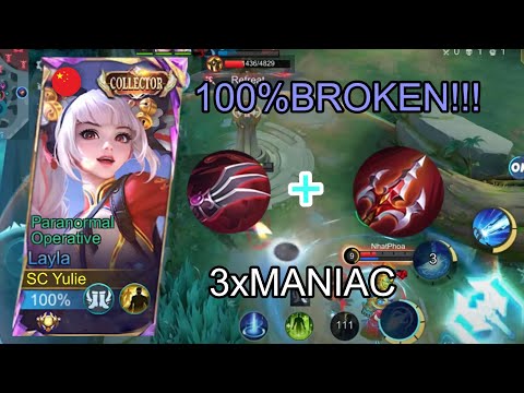LAYLA NEW ONE SHOT BUILD🔥 NEW BROKEN FIRST ITEM FOR EARLY TO LATE GAME DAMAGE HACK!