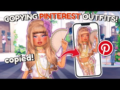 Copying *PINTEREST* Outfits Helped me WIN in DRESS TO IMPRESS! 😲 | Roblox