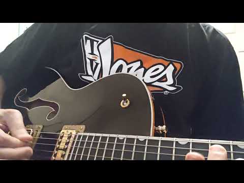Gretsch G6136T-BLK Players Edition Falcon with String-Thru Bigsby Upgraded Pickups- Black image 10