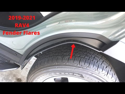 2019-2021 RAV4 Fender Flares Splash Guards Installation