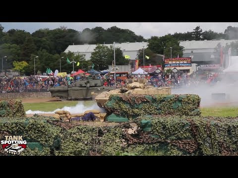 British Army Display: Warrior 510 Infantry Fighting Vehicle Combat Show - Tankfest 2016