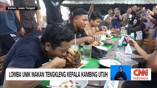 Download lagu Lomba Unik Makan Tengkleng Kepala Kambing Utuh mp3