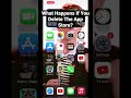 What Happens If You Delete The App Store Shorts Fyp