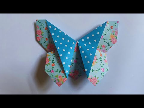 Origami Butterfly | Origami Schmetterling selber falten | Einfache Anleitung für Anfänger und Kinder