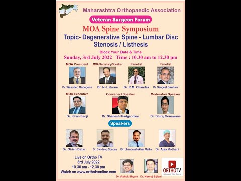 Veteran surgeon forum. MOA Spine Symposium – Current concepts in spine Trauma /Fractures