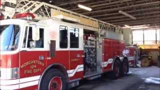 preview picture of video 'MORGANTOWN FIRE DEPT., SOUTH SIDE STATION 1, WALK AROUND LADDER 4, IN MORGANTOWN, WEST VIRGINIA.'