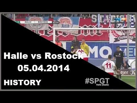 History Hallescher FC vs Hansa Rostock 05.04.2014