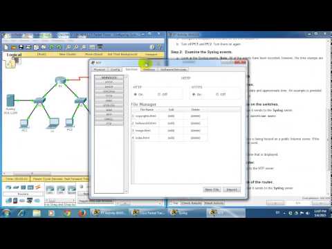 CCNA4 8.1.2.5 Packet Tracer   Configuring Syslog and NTP