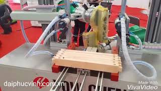 Máy khoan xéo 2 đầu Đài Loan