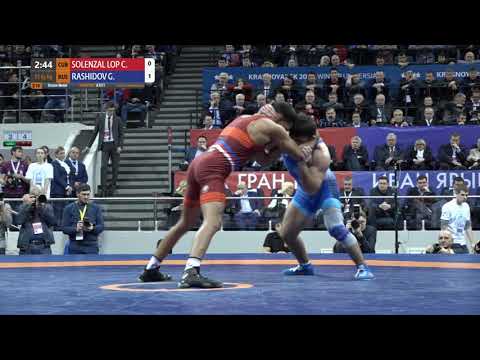 BRONZE FS - 65 kg: C. SOLENZAL LOP (CUB) v. G. RASHIDOV (RUS)