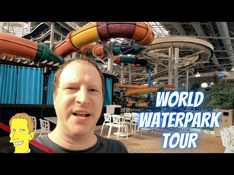 WORLD WATERPARK TOUR | World's Largest Indoor Wave Pool | West Edmonton Mall