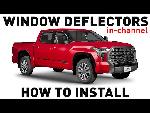 How to install Shatterproof In-Channel Window Deflectors for Toyota Tundra CrewMax 2022-2024