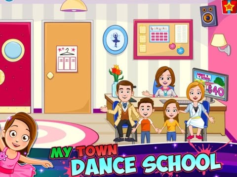 My Town : Dance School Part 1 - iPad app demo for kids - Ellie - YouTube