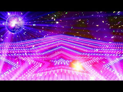 Mirror Ball Disco Lights Club Dance Party Glitter Background - VJ Loop