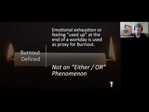 Working on Wellness Series - Burnout and Well-Being: Regenerating Your Balance