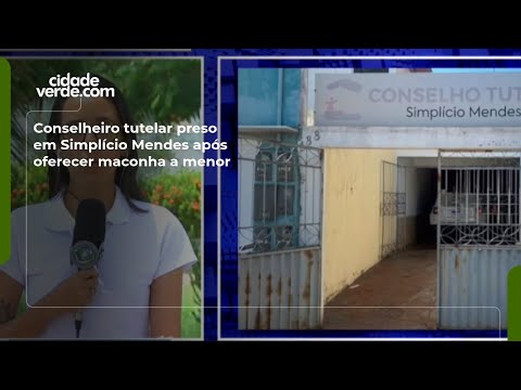 Conselheiro tutelar preso em Simplício Mendes após oferecer maconha a menor