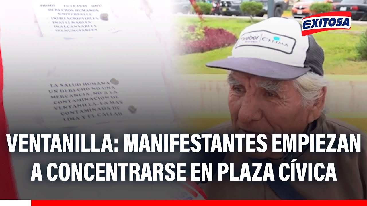 🔴🔵 Ventanilla: Manifestantes empiezan a concentrarse en Plaza Cívica ante ola de criminalidad