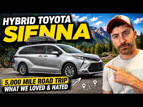 Thumbnail for Toyota Sienna Hybrid After a 5,000 Mile Road Trip: What We Loved & Hated by Toyota LC 500, Toyota, SEAT, SUV, video, WiLL, Car, Vehicle, Minivan, Toyota Hybrid X, Van, vide, video i