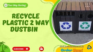 ♻️ Double the Green:  2-Way Recycle Dustbin!. | GreenFurniture