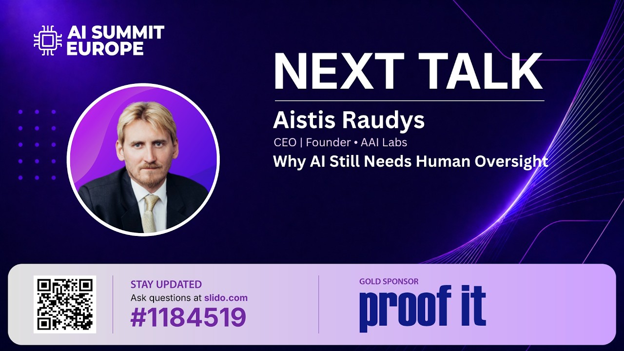 Aistis Raudys: Why AI Still Needs Human Oversight