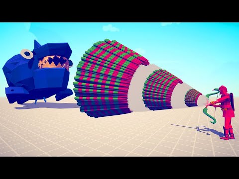 GIANT TITAN SHARK vs EVERY GOD - Totally Accurate Battle Simulator TABS