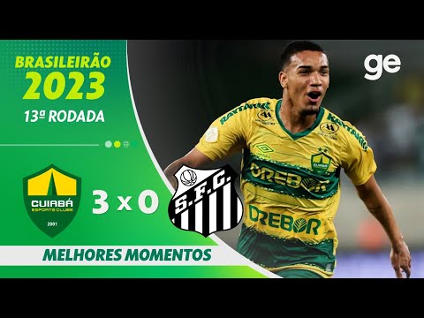Gols e lances de Cuiabá x Santos