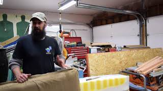 Making memory foam dog bed from old matress