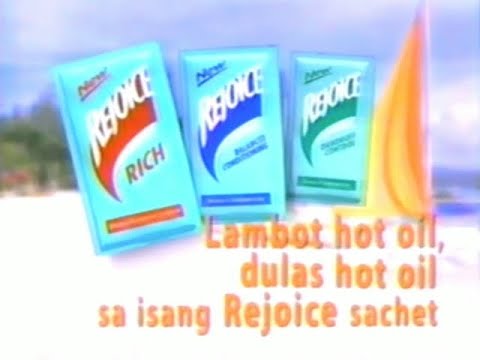 Rejoice Rich sachet "Hot Oil Challenge" (Ver. B) 30s - Philippines, 2000