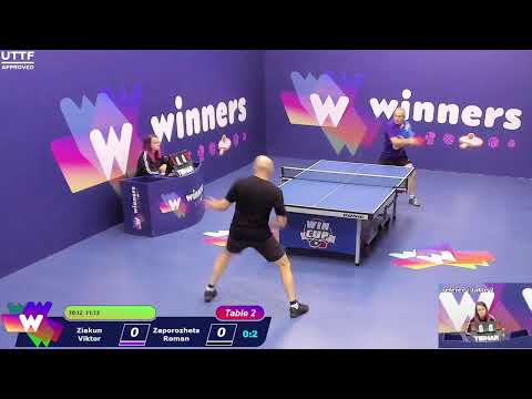 WINners CUP table 2  07.11 Ziakun Viktor -  Zaporozhets Roman 15:15