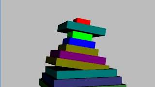 Pancake sort algorithm, visualization with VTK
