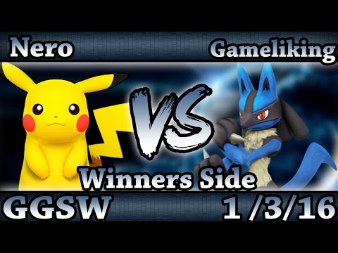 GGSW 14 - Nero (Pikachu) Vs. Gameliking (Lucario) Smash Wii U Winners Side - Smash 4
