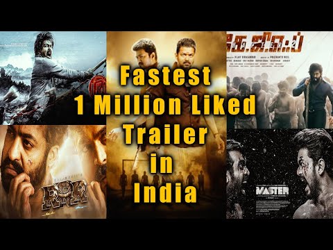 Fastest 1 Million Liked Trailer / Teaser in India  | Bigil | Leo | RRR | KGF2