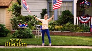The Coopers Get Real Patriotic | Young Sheldon