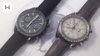Omega Speedmaster Dark Side of the Moon Vs. Grey Side Luxury Watch Comparison