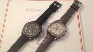Omega Speedmaster Dark Side of the Moon Vs. Grey Side Luxury Watch Comparison